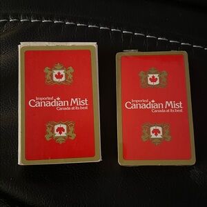 Vintage Canadian Mist Playing Cards - Promotional Deck Sealed Box is Not